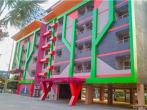 ติดตั้งแผ่นอลูมิเนียมคอมโพสิต อพาร์ทเมนท์ คอนโด หลากสี