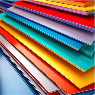 แผ่นคอมโพสิต สีสัน สดไส คุณภาพสูง 3 มม. 4 มม.