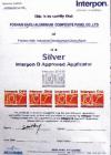 มาตรฐานแผ่นคอมโพสิต Interpon Silver Approved Applicator Certificate